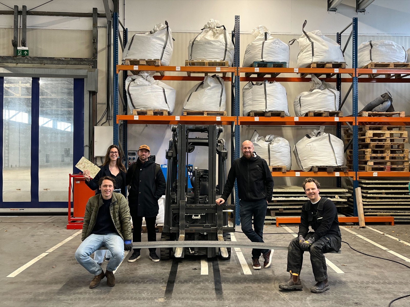 The Compone team in their production hall at SubZero