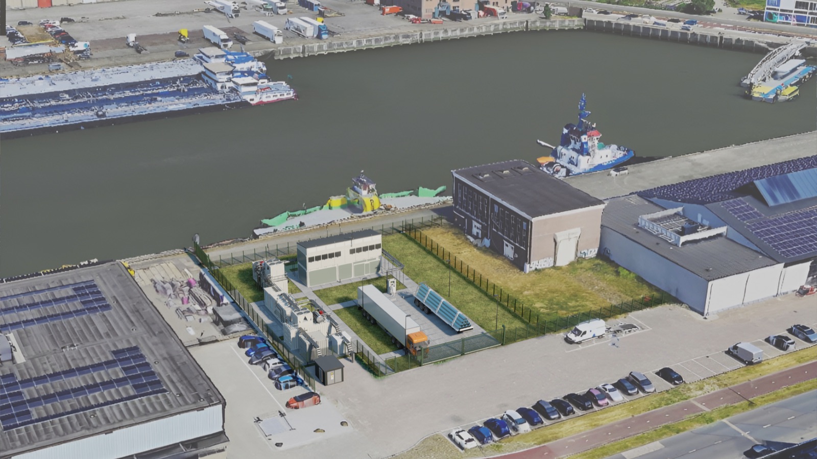 The Smart Hydrogen Hub on its M4H waterfront plot